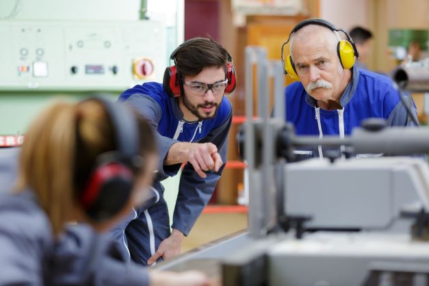 Wearing Hearing Protection While Working